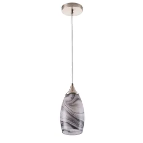 1-Light Marble Pattern Design Pendant Lighting