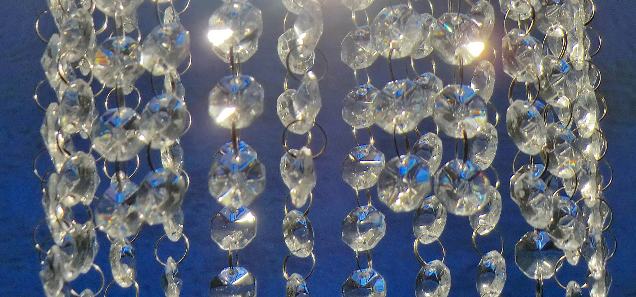 1 Strand Z 16mm Octagon Clear Transparent Chandelier Drops Cut Glass Crystals Garlands Beads Droplets colourless