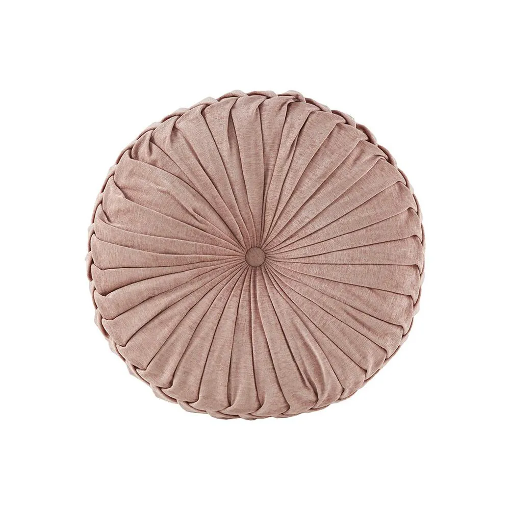 100% Polyester Chenille Round Floor Pillow Cushion, ID31-2033