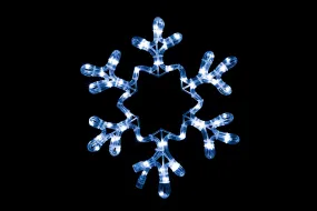 12" Blue Ropelit Snowflake with Star