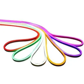 12V Coloured Jacket 6x12mm Neon LED Strip Light Warm White 5m