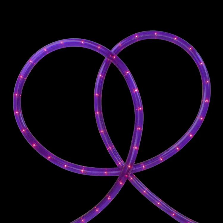 18' Purple Incandescent Outdoor Christmas Rope Lights