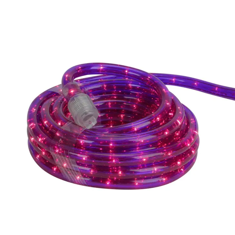 18' Purple Incandescent Outdoor Christmas Rope Lights