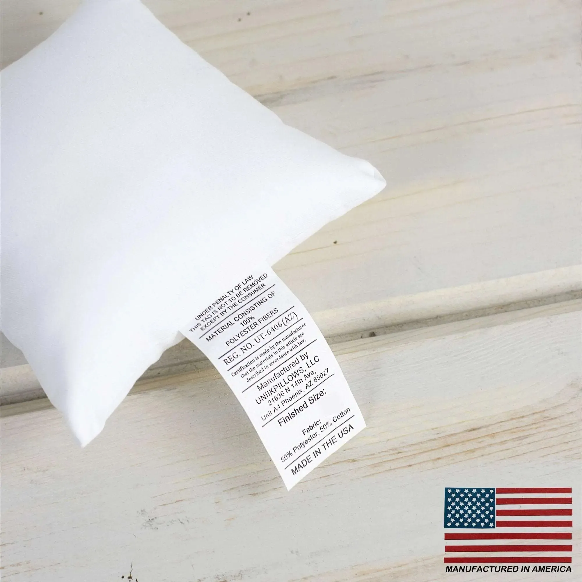 20x20 | Square Angel Hair Insert | Indoor Outdoor Down Alternative Hypoallergenic Pillow Insert | Quality Insert | Premium Insert