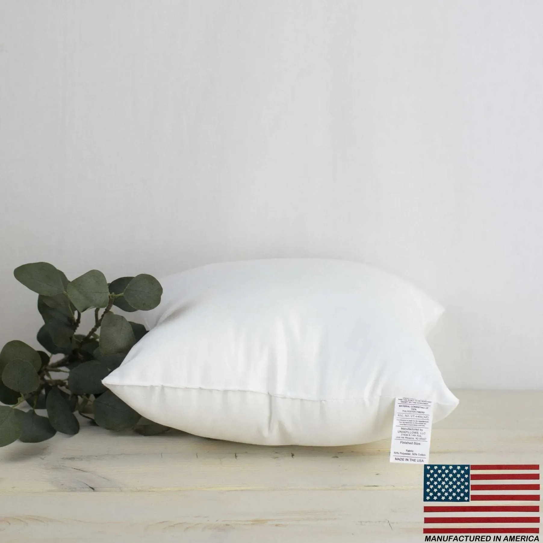 20x20 | Square Angel Hair Insert | Indoor Outdoor Down Alternative Hypoallergenic Pillow Insert | Quality Insert | Premium Insert