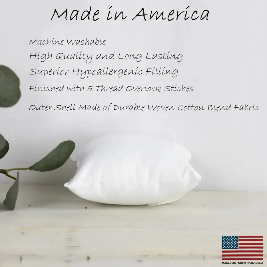 20x20 | Square Angel Hair Insert | Indoor Outdoor Down Alternative Hypoallergenic Pillow Insert | Quality Insert | Premium Insert