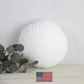 21" | Round Pillows Insert | Indoor Outdoor Hypoallergenic Polyester Pillow Insert | Quality Insert | Round Pillow Form | Round Pillow