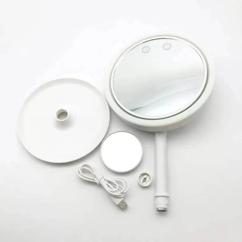 2in1 LED Light Makeup Mirror With Fan