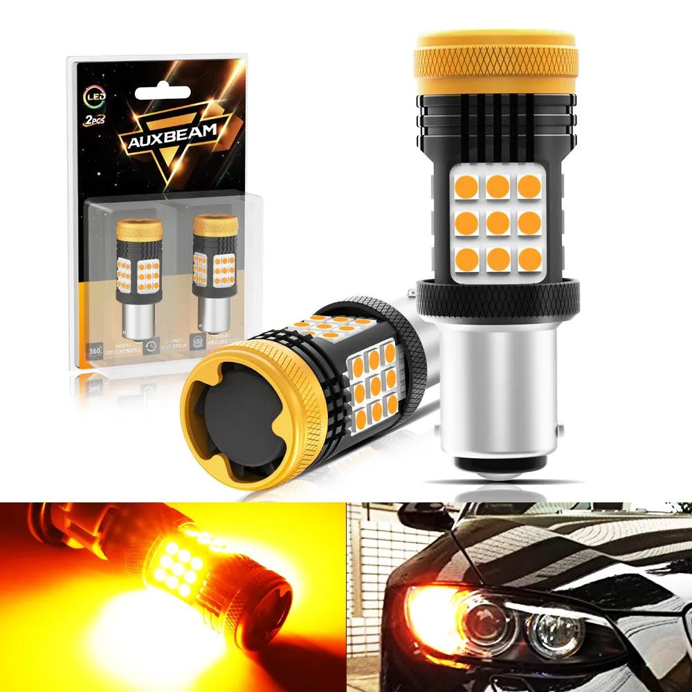 (2pcs/set) 🆕1157 BAY15D 1156 BA15S BAU15S  White Amber Red Canbus Error Free No Hyper Flash LED Turn Signal DRL Brake Light Tail Light Reversing Light Bulbs Fan Cooling