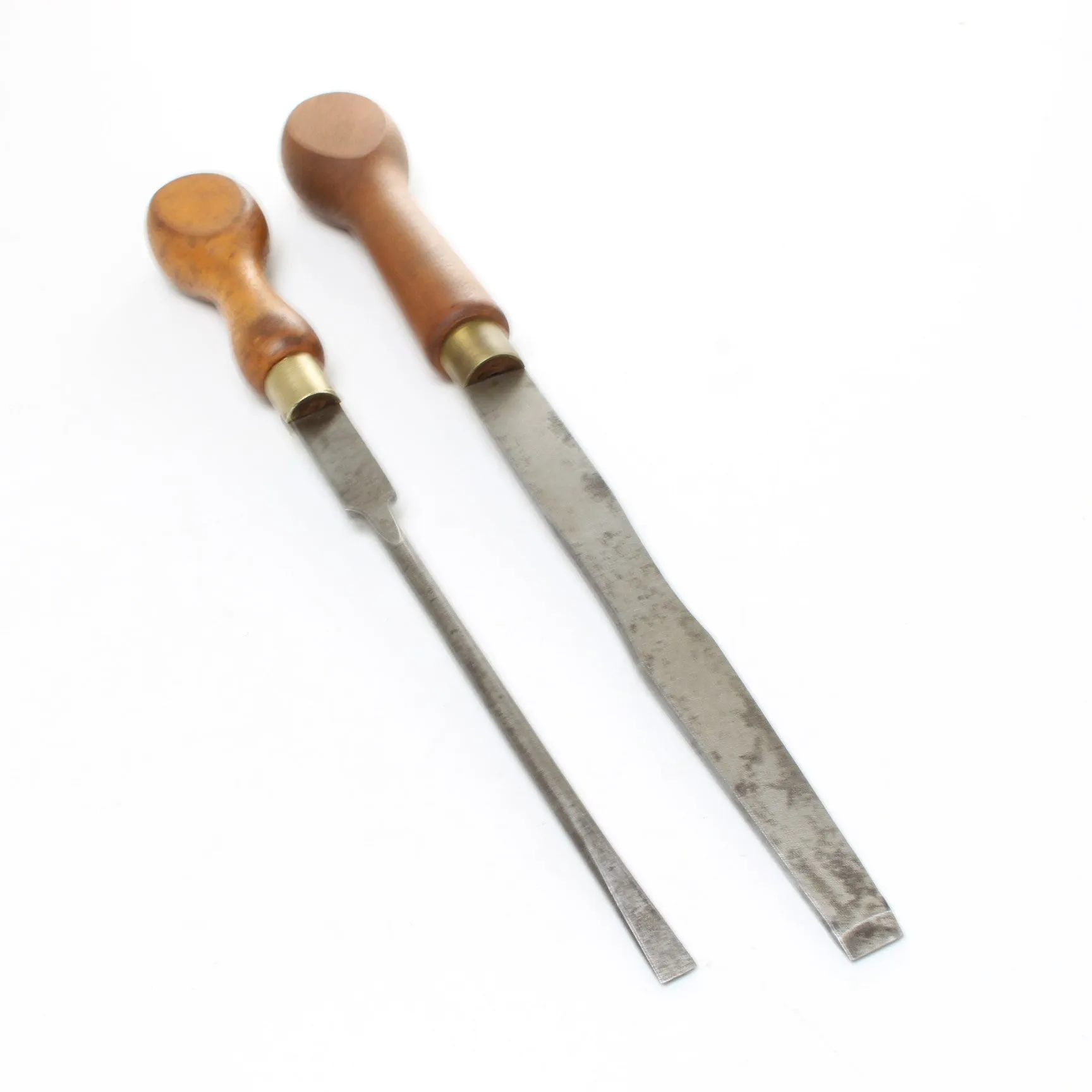 2x Old Screwdrivers - 9 1/2" (Beech)