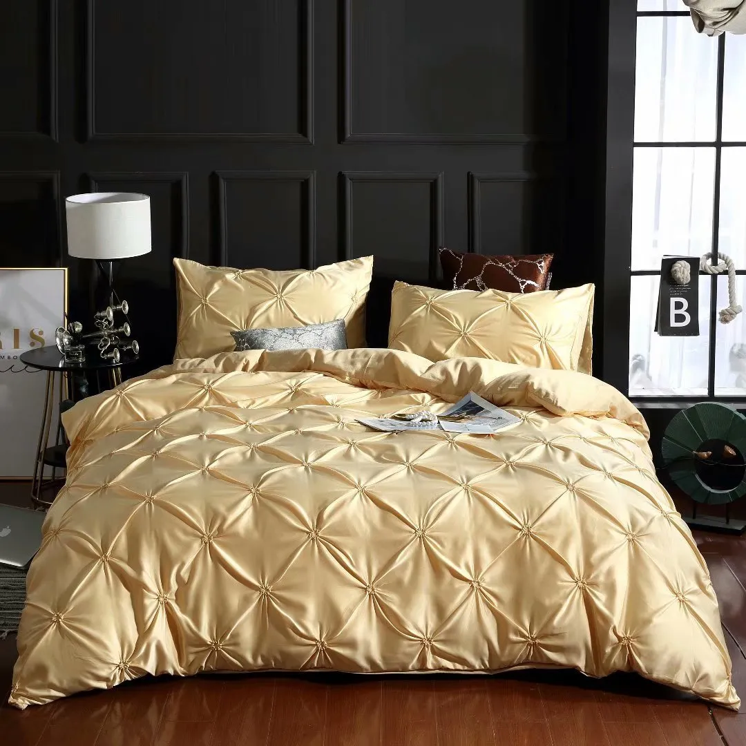 3 sets of double imitation silk Bed Cover