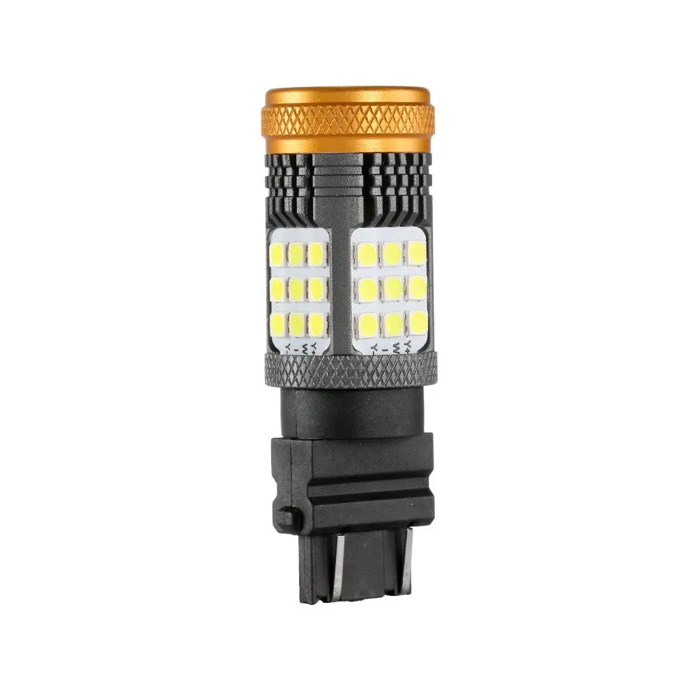 3157 7443 1157 1156 BAU15S White Amber Red LED Turn Signal DRL Brake Tail Reversing Light Bulbs LED Bulbs 56W 600% High Brightness CAN-Bus Error Free B21 Series | 2 Bulbs