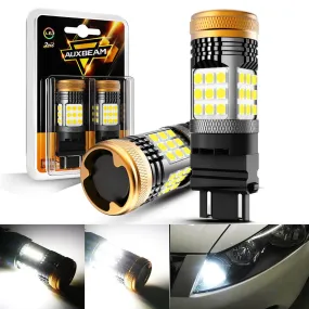 3157 7443 1157 1156 BAU15S White Amber Red LED Turn Signal DRL Brake Tail Reversing Light Bulbs LED Bulbs 56W 600% High Brightness CAN-Bus Error Free B21 Series | 2 Bulbs