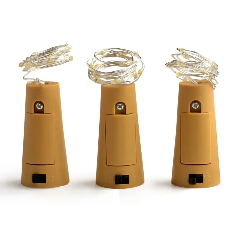 3pcs Wine Bottle Cork Lights Copper Led Light Strips Rope Lamp Kit DIY for Decor