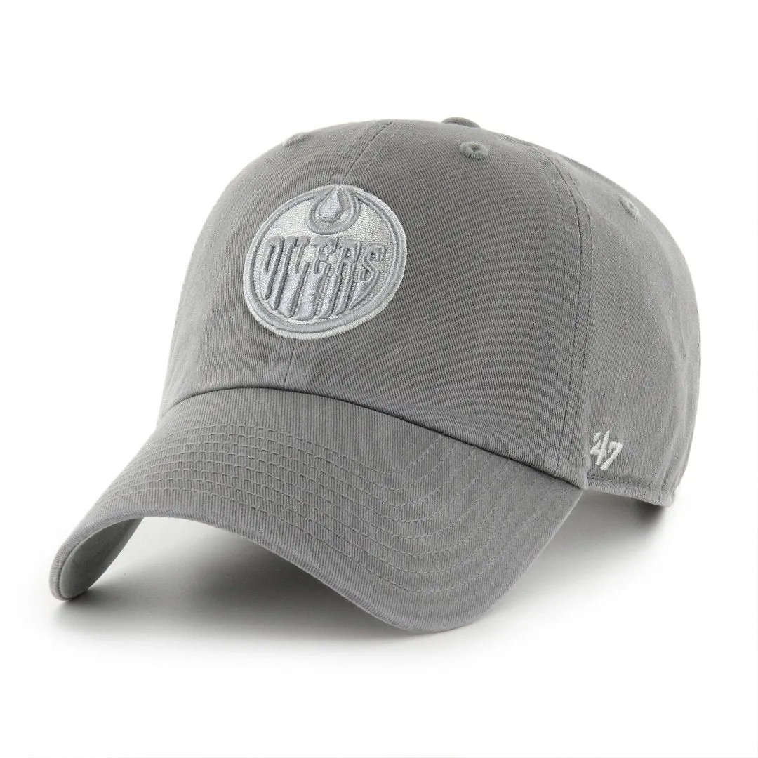 '47 Brand Men's NHL Edmonton Oilers Cement Clean-Up Cap