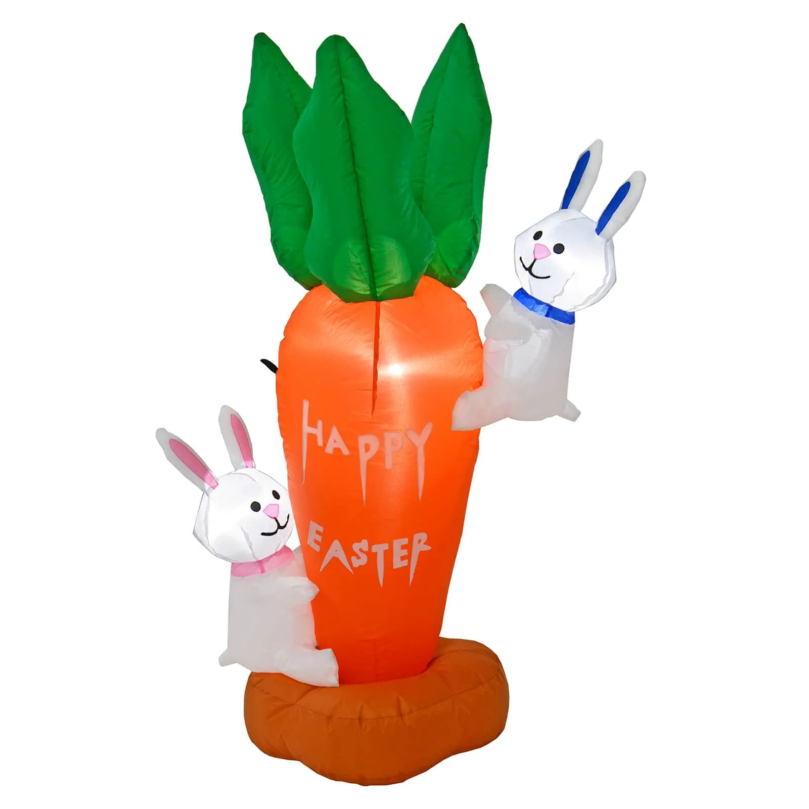 4ft Easter Carrot Bunnies Light Up Inflatable Party Decoration