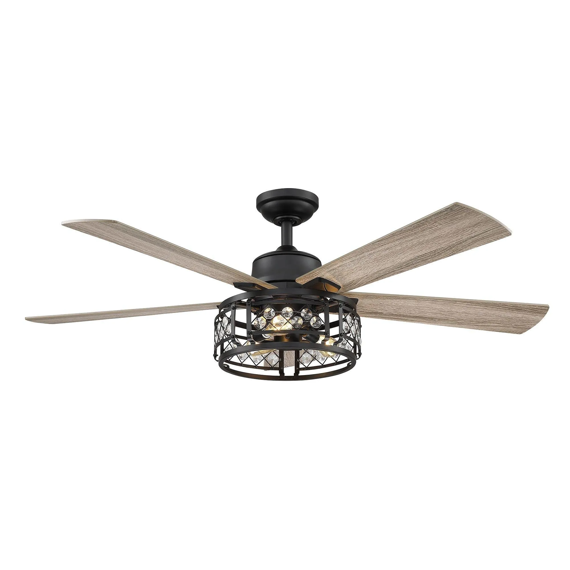 52" Divisadero Farmhouse Ceiling Fan with Remote Control