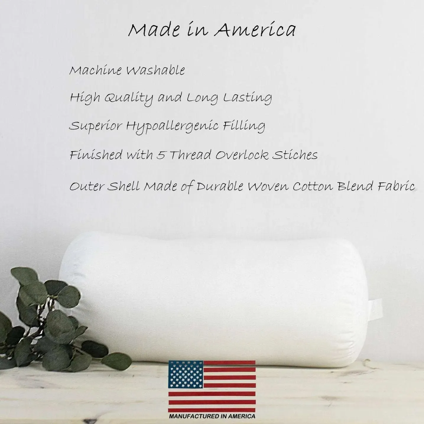 5x40 | Bolster Insert | Indoor Outdoor Hypoallergenic Polyester Fill | Quality Insert | Premium Insert