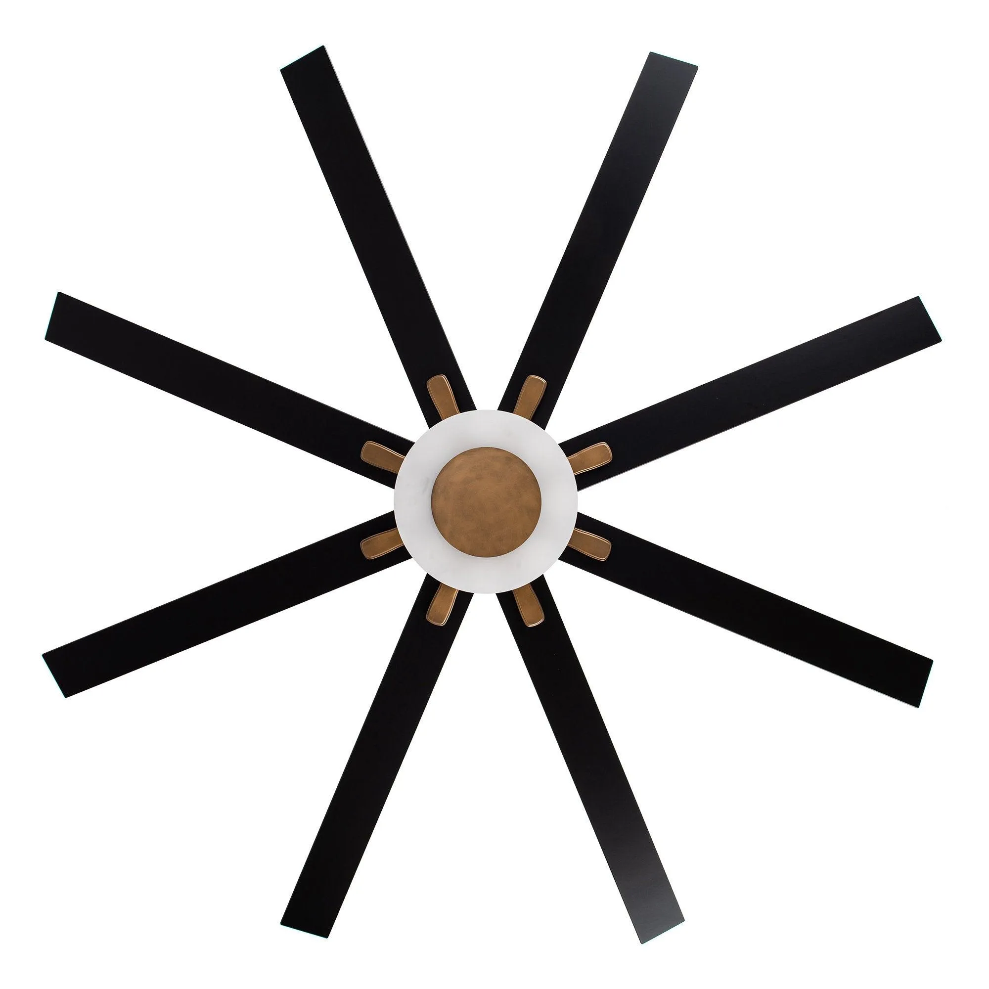 65" Godavari Industrial Downrod Mount Reversible Ceiling Fan with LED Lighting and Remote Control