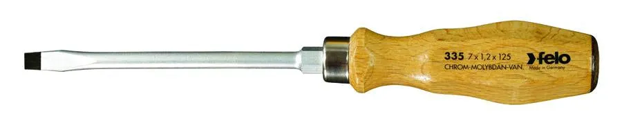 7/32" x 4" Wooden Handle Screwdriver