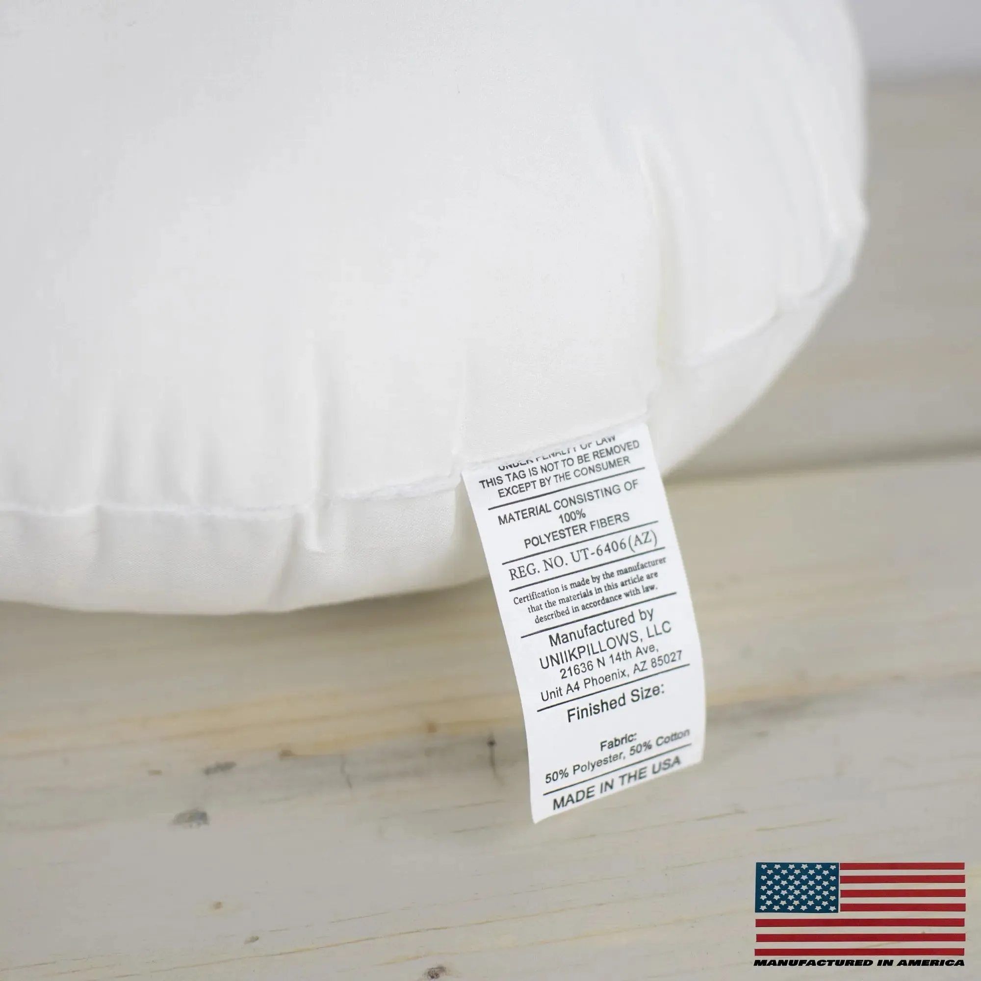 9" | Round Angel Hair Insert | Indoor Outdoor Down Alternative Hypoallergenic Pillow Insert | Quality Insert | Premium Insert