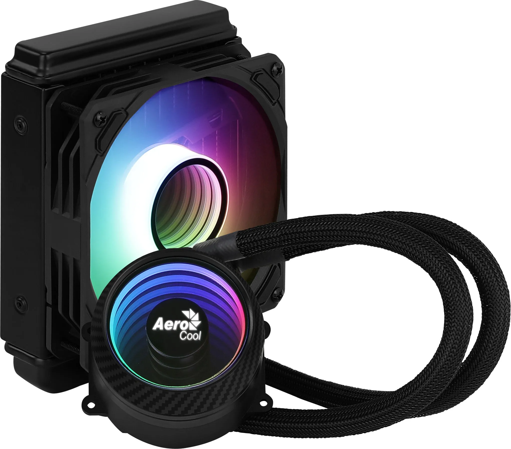 Aerocool MIRAGEL120 CPU Liquid Cooling 12cm ARGB Fan TDP 200W Black