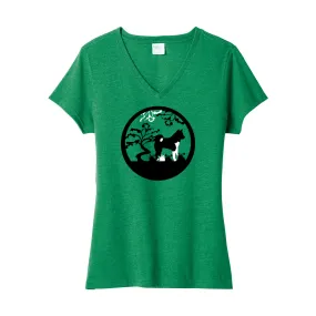 Akita Tree Ladies V-Neck SS