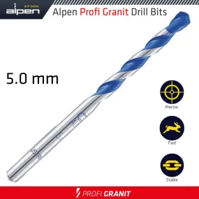 ALPEN GRANITE DRILL BIT 5.0MM ALP25705