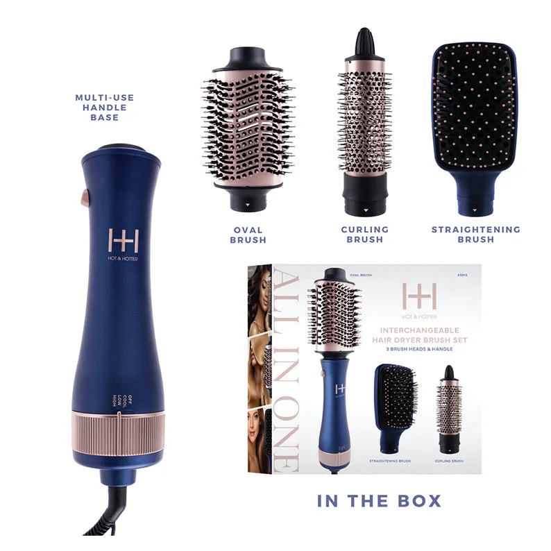 ANNIE HOT & HOTTER #05913 All-In-One Interchangeable Hair Dryer Brush