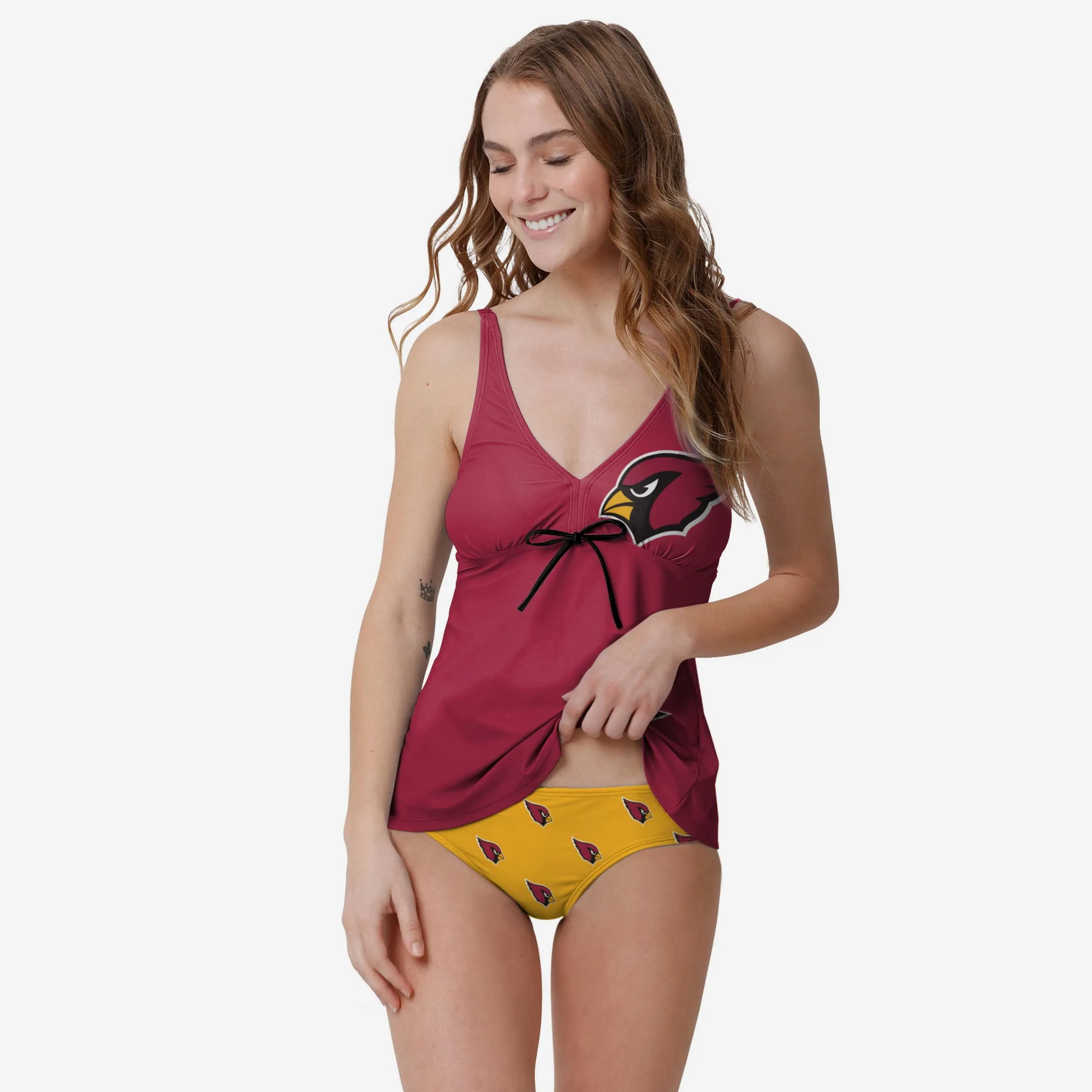 Arizona Cardinals Womens Summertime Mini Print Bikini Bottom