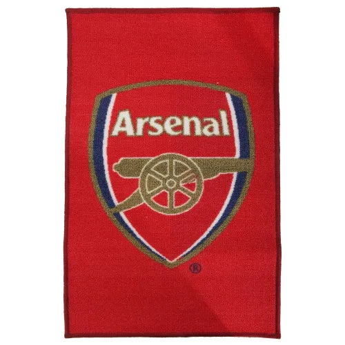 Arsenal FC Official Printed Football Crest Rug/Floor Mat