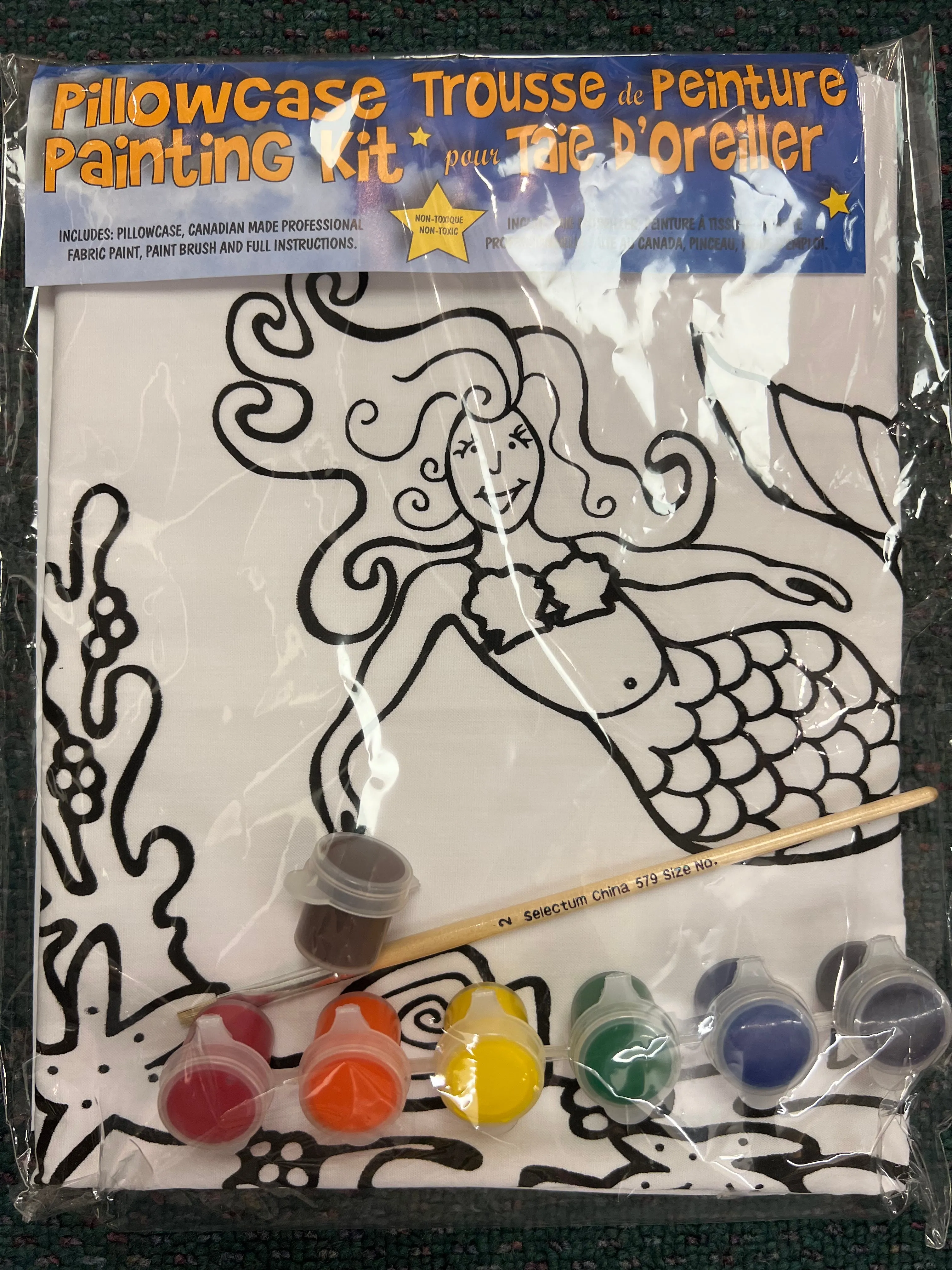 Artburn Paint Your Own Pillow Case Mermaid