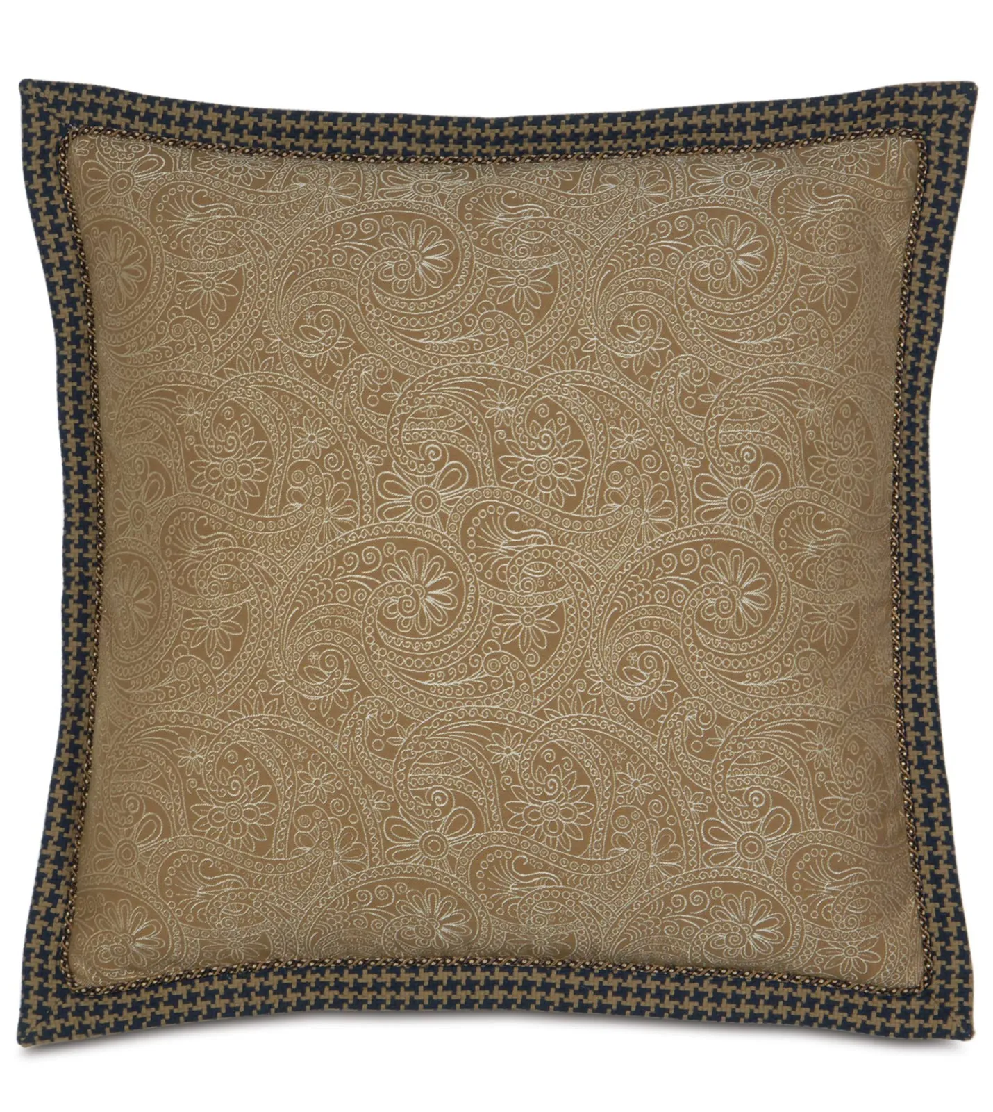 Astoria Caramel Paisley Euro Sham 27x27