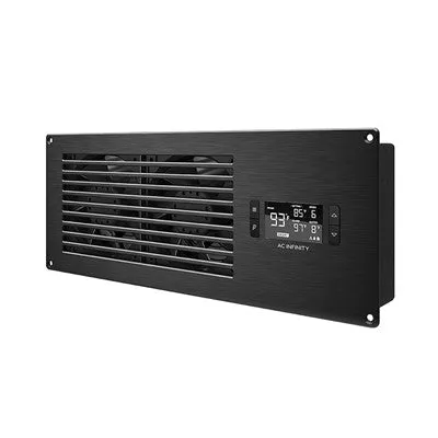 AV Equipment Closet & Room Fan System, 17", Black, Exhaust (AC-AFT7-BE)