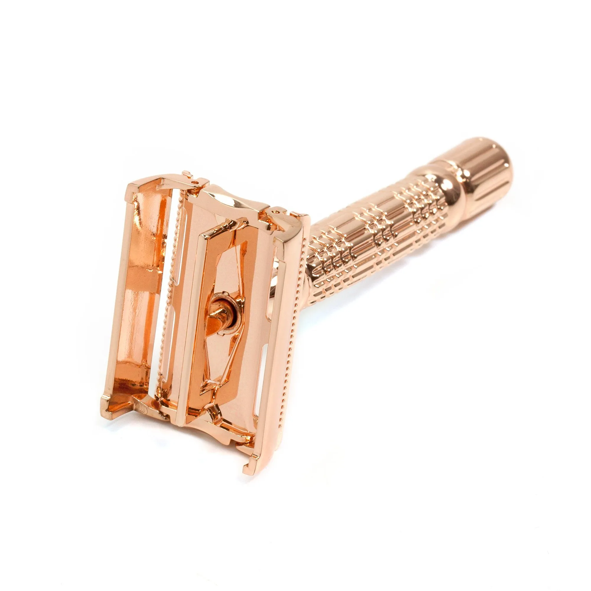 BAILI Butterfly Razor Travel Set with Case, Rose Gold