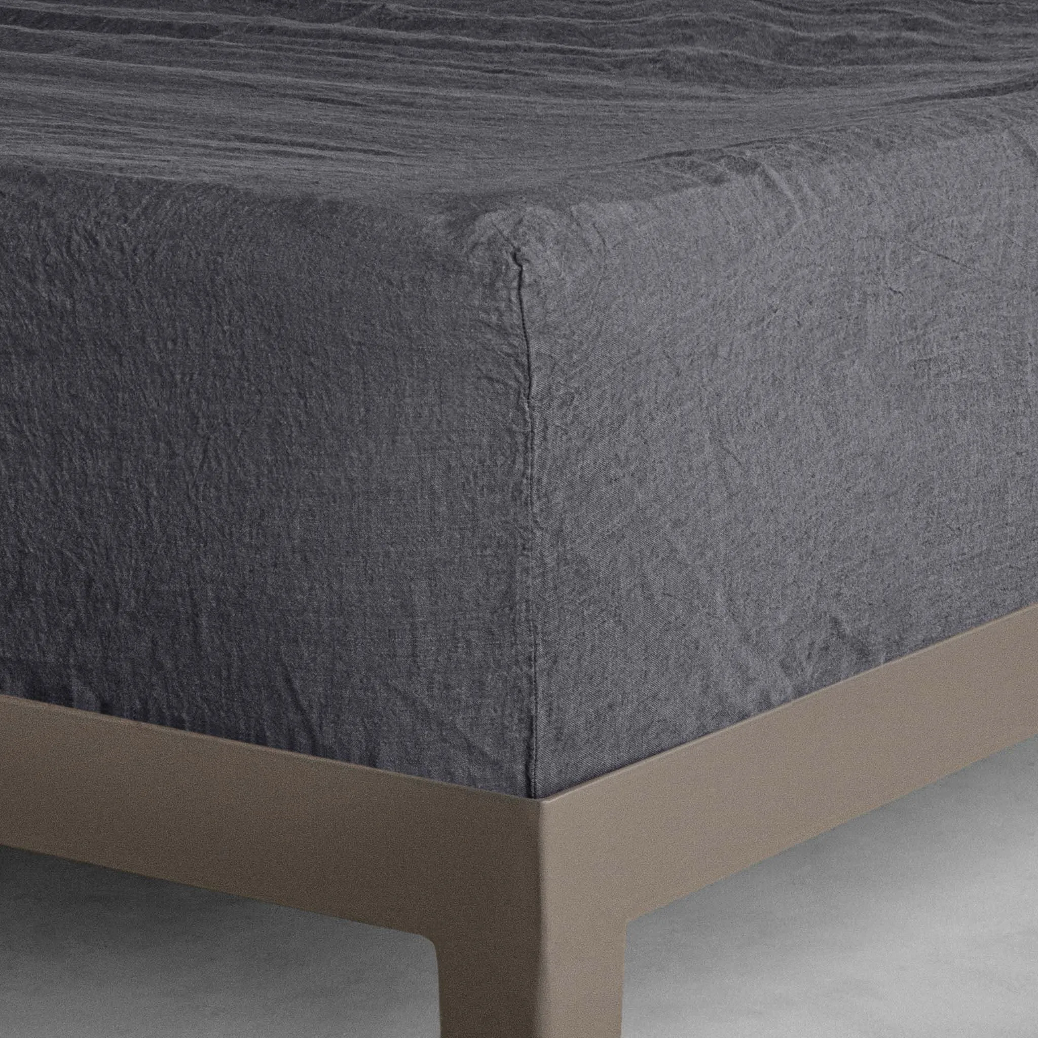 Basix Linen Fitted Sheet - Tempest