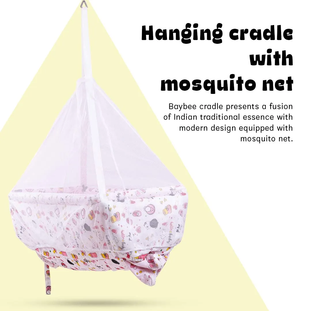 Baybee Newborn Baby Swing Hanging Cradle with Mosquito Net and Spring