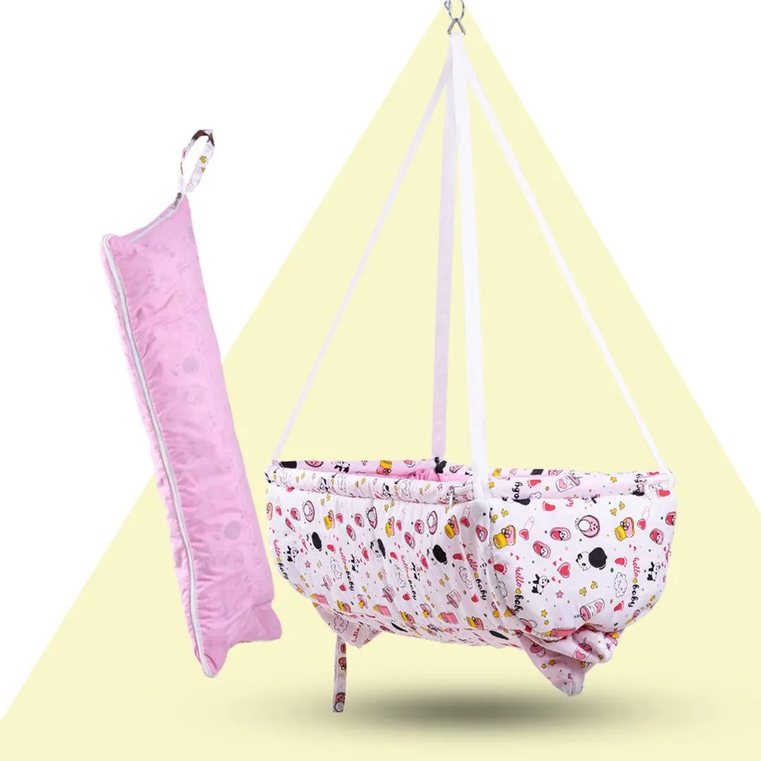 Baybee Newborn Baby Swing Hanging Cradle with Mosquito Net and Spring