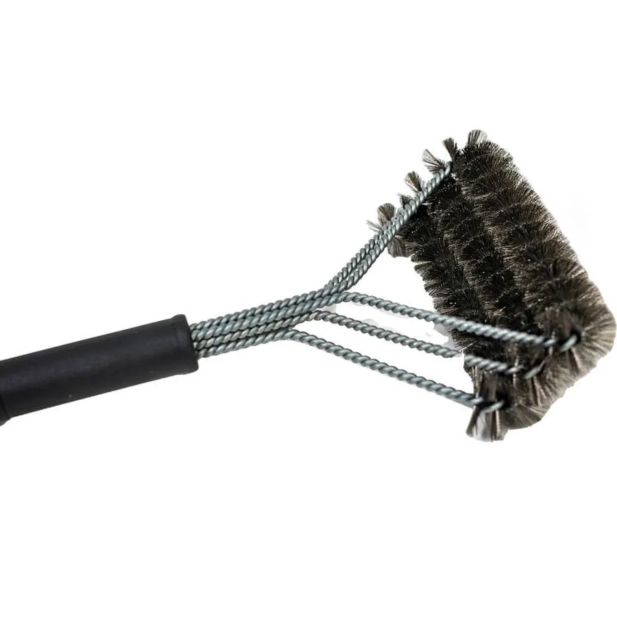 BBQ Grill Brush with Triple Stainless Steel Wire Brush Head Bristles