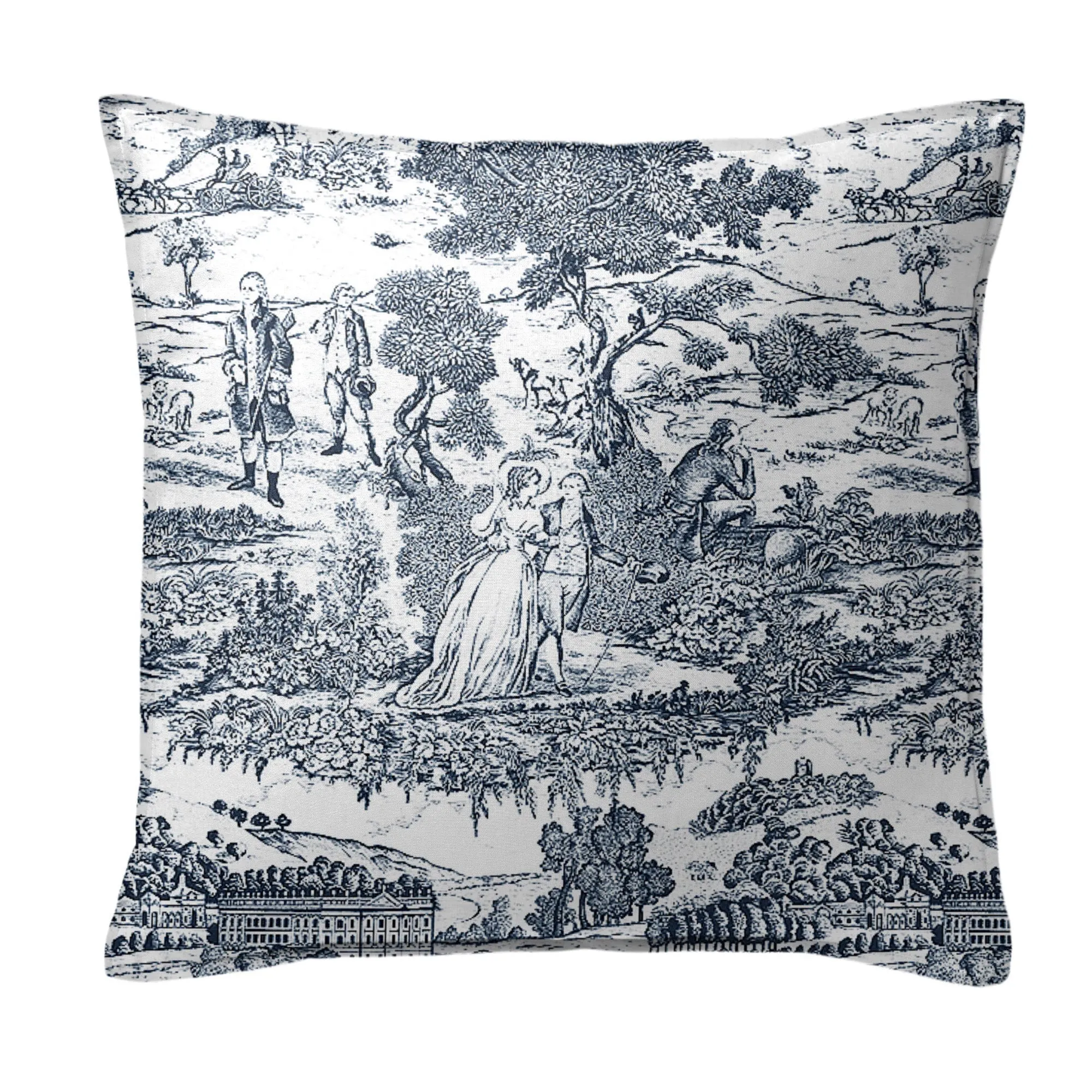 Beau Toile Blue Bedding