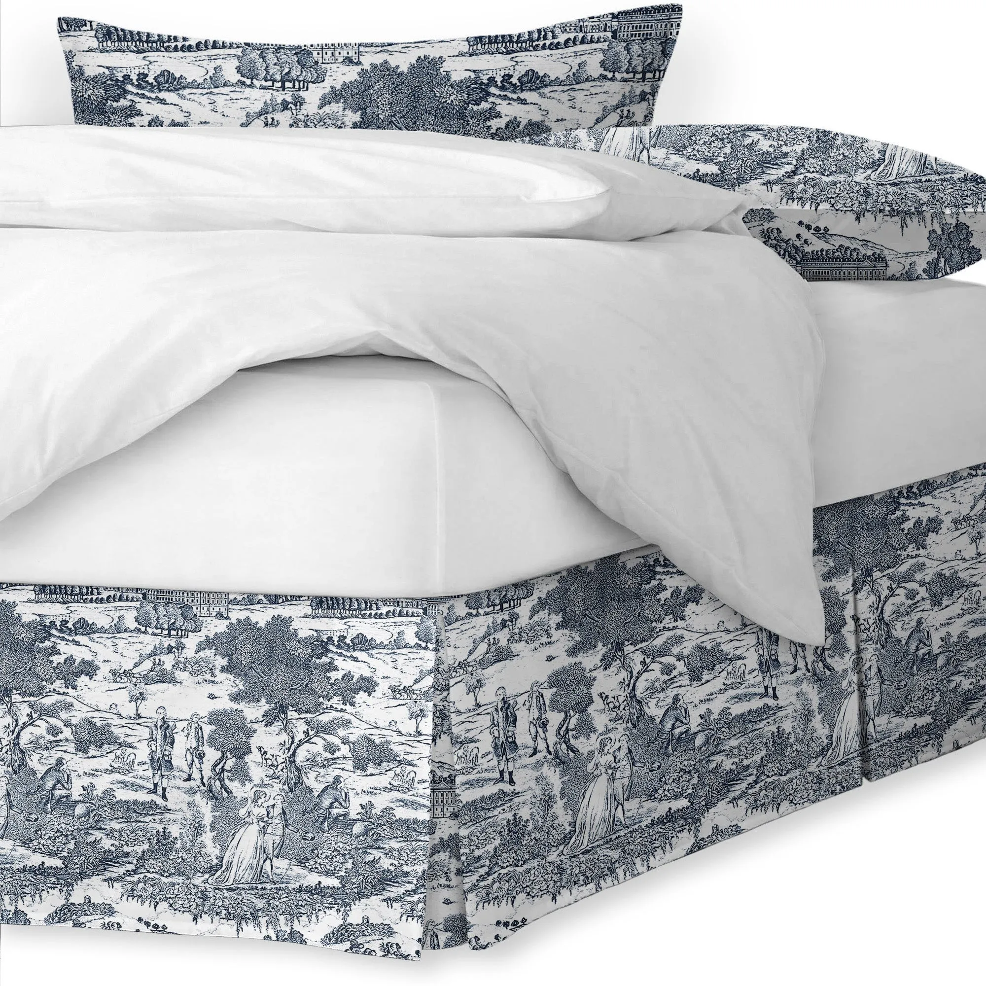 Beau Toile Blue Bedding