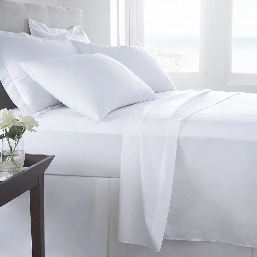 Bed Sheet Set White - 200 TC