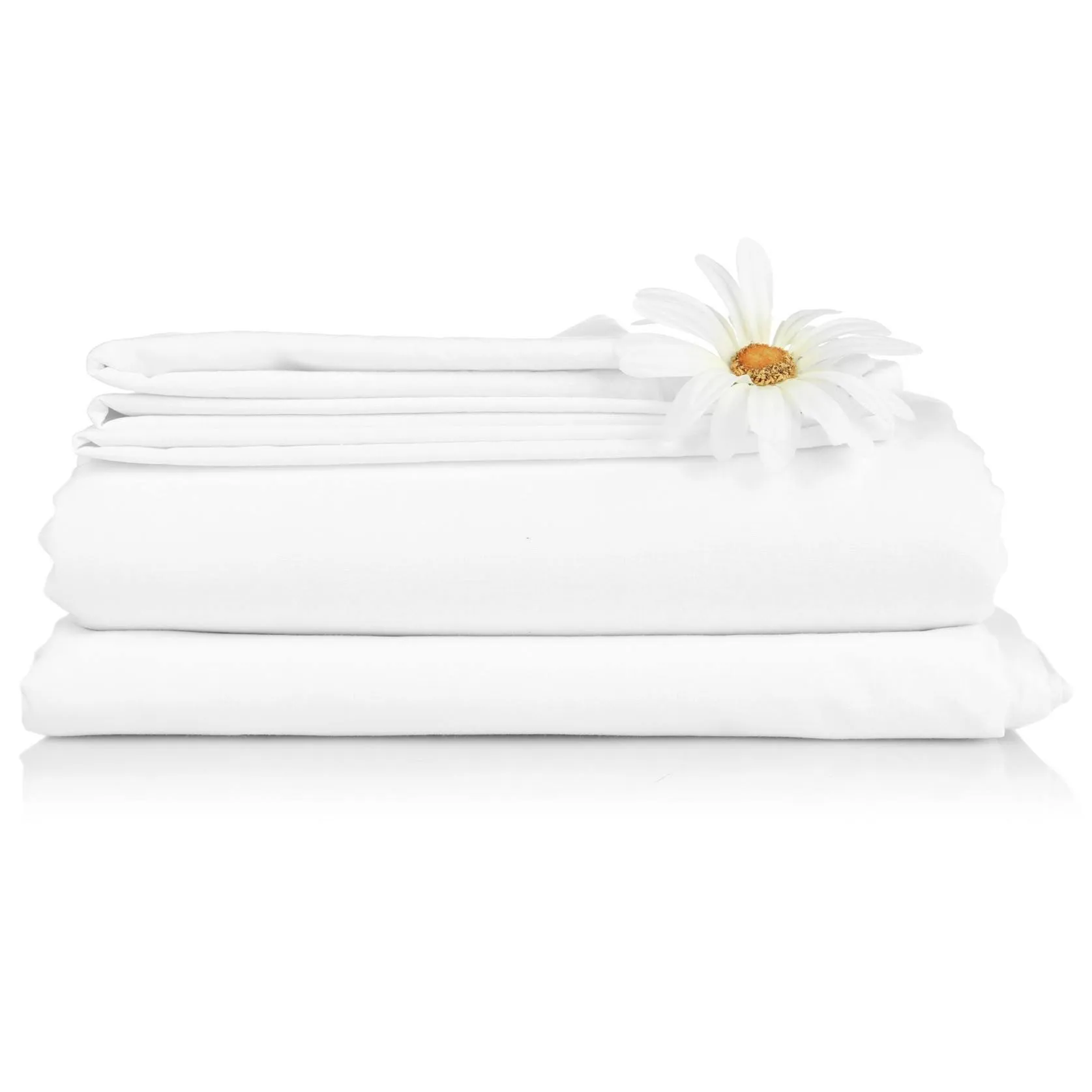 Bed Sheet Set White - 200 TC