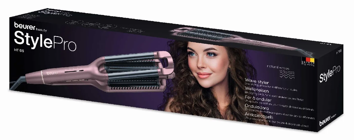 Beurer Wave Styler Pink 320-410 Watt The 4-In-1 Ceramic Tool Works On Three Curling Irons