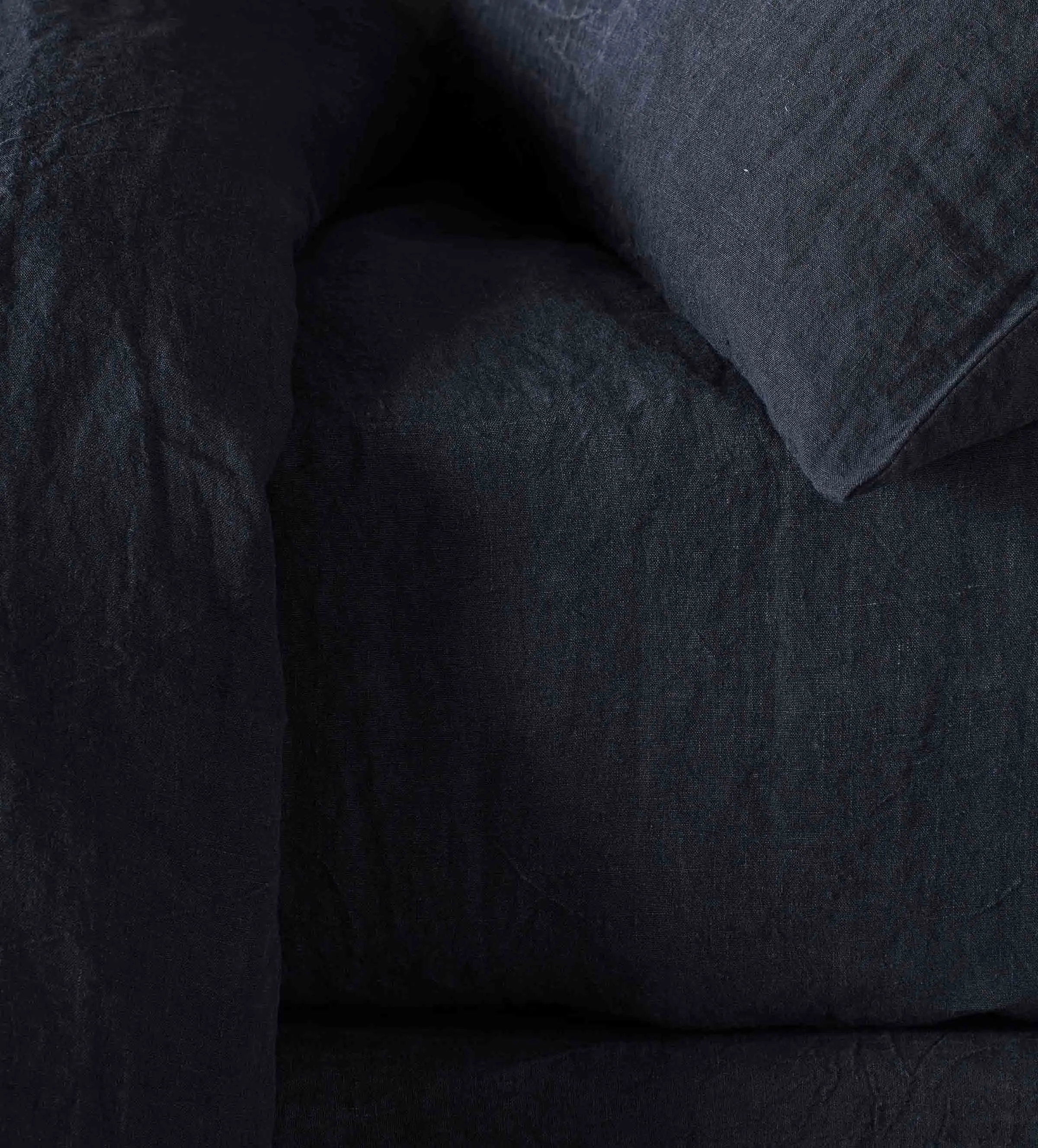 Black 100% Linen Bed Linen