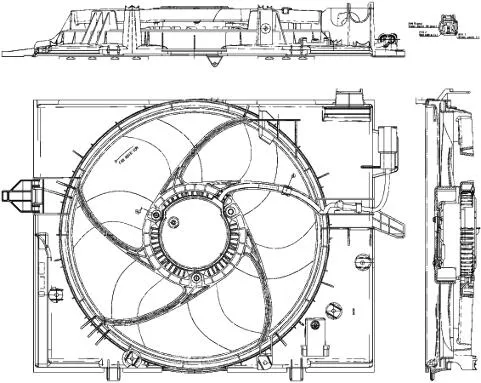 BMW Auxiliary Cooling Fan Assembly 17427526824 – Behr Premium 351040431