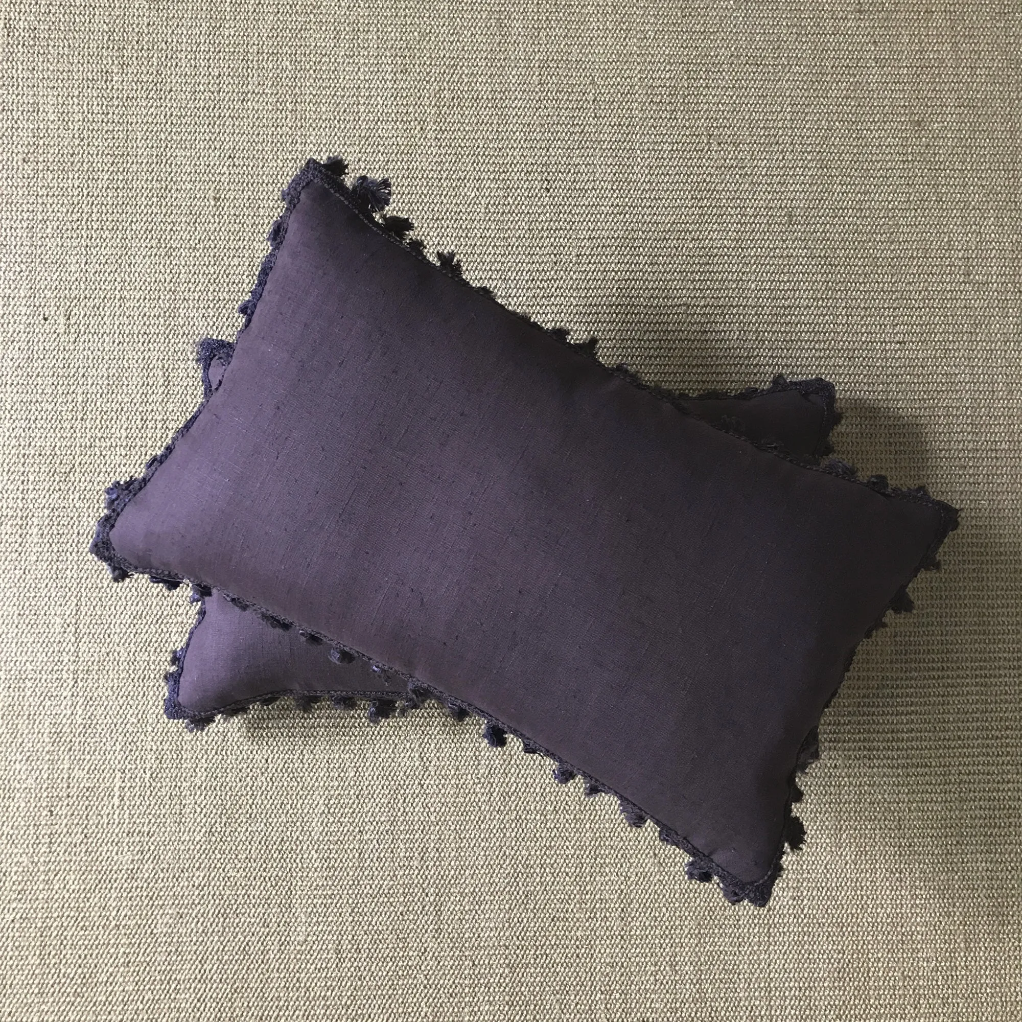 Boho Purple Lumbar Pillow Cover 13x22