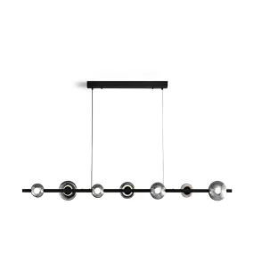 Brass Bar Glass Chandelier