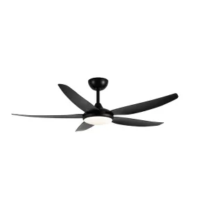 Brilliant Amari 56in 5-Blade DC Ceiling Fan with LED CCT Light - Matt Black