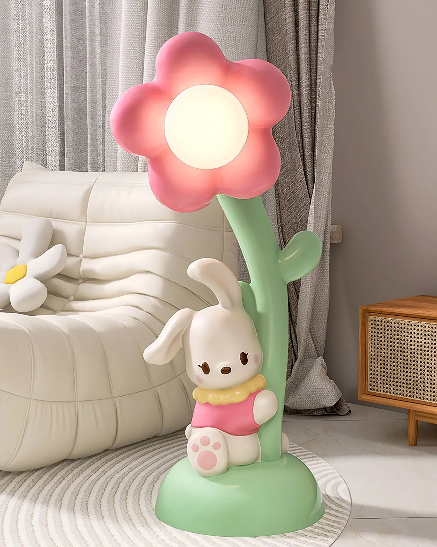 Bunny & Flower Floor Lamp